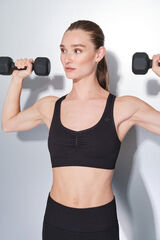 Dash and Stars Brasier deportivo negro SIN COSTURAS FIT negro