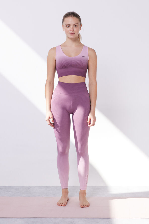 Dash and Stars Sujetador deportivo degradado morado Seamless Comfort  púrpura