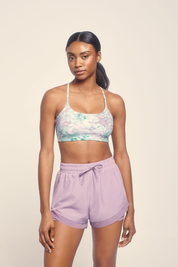 Dash and Stars Short ultra ligero malla lila morado/lila