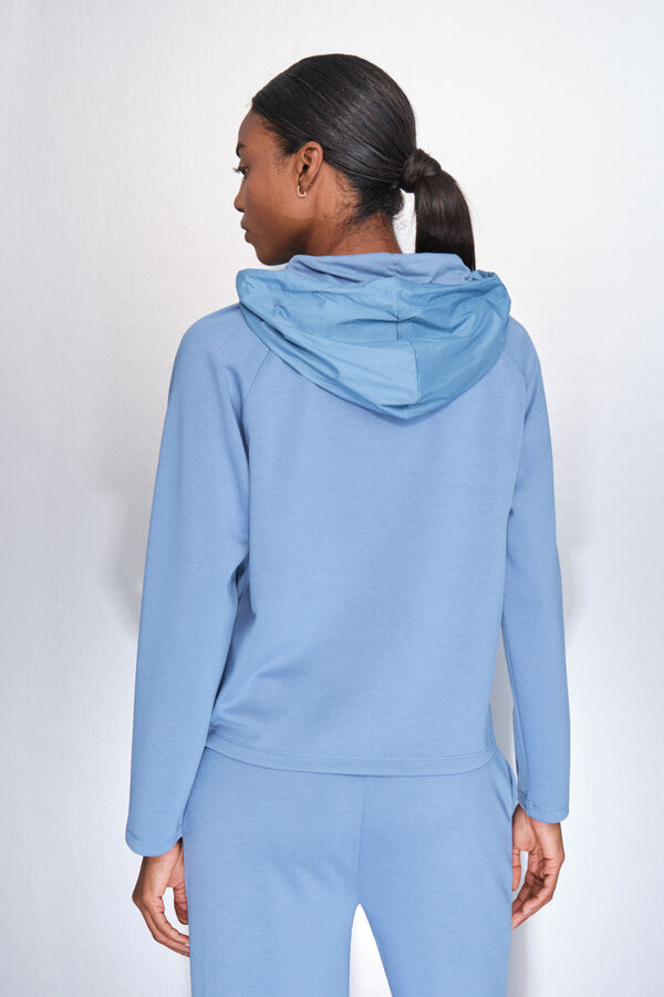 Dash and Stars Sudadera azul de soft touch azul