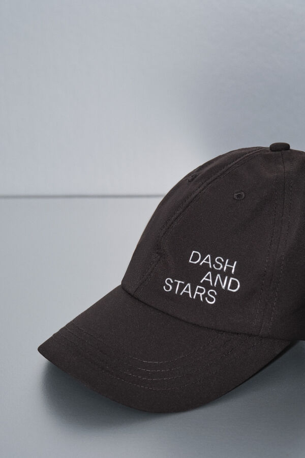 Dash and Stars Gorra técnica ajustable con logo negro negro