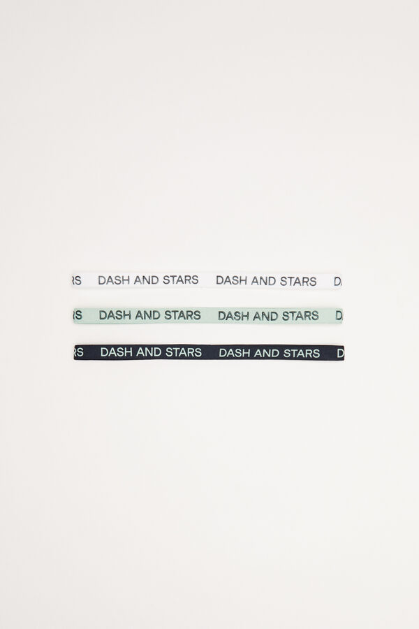 Dash and Stars Pack 3 diademas antideslizantes azul estampado