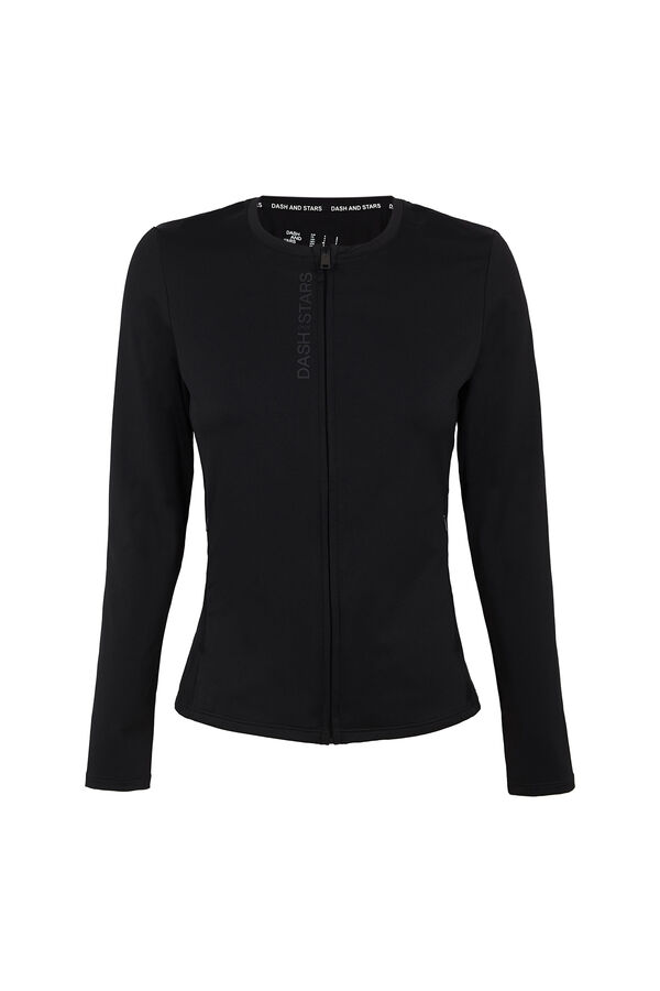 Dash and Stars Chaqueta entallada cremallera negro negro