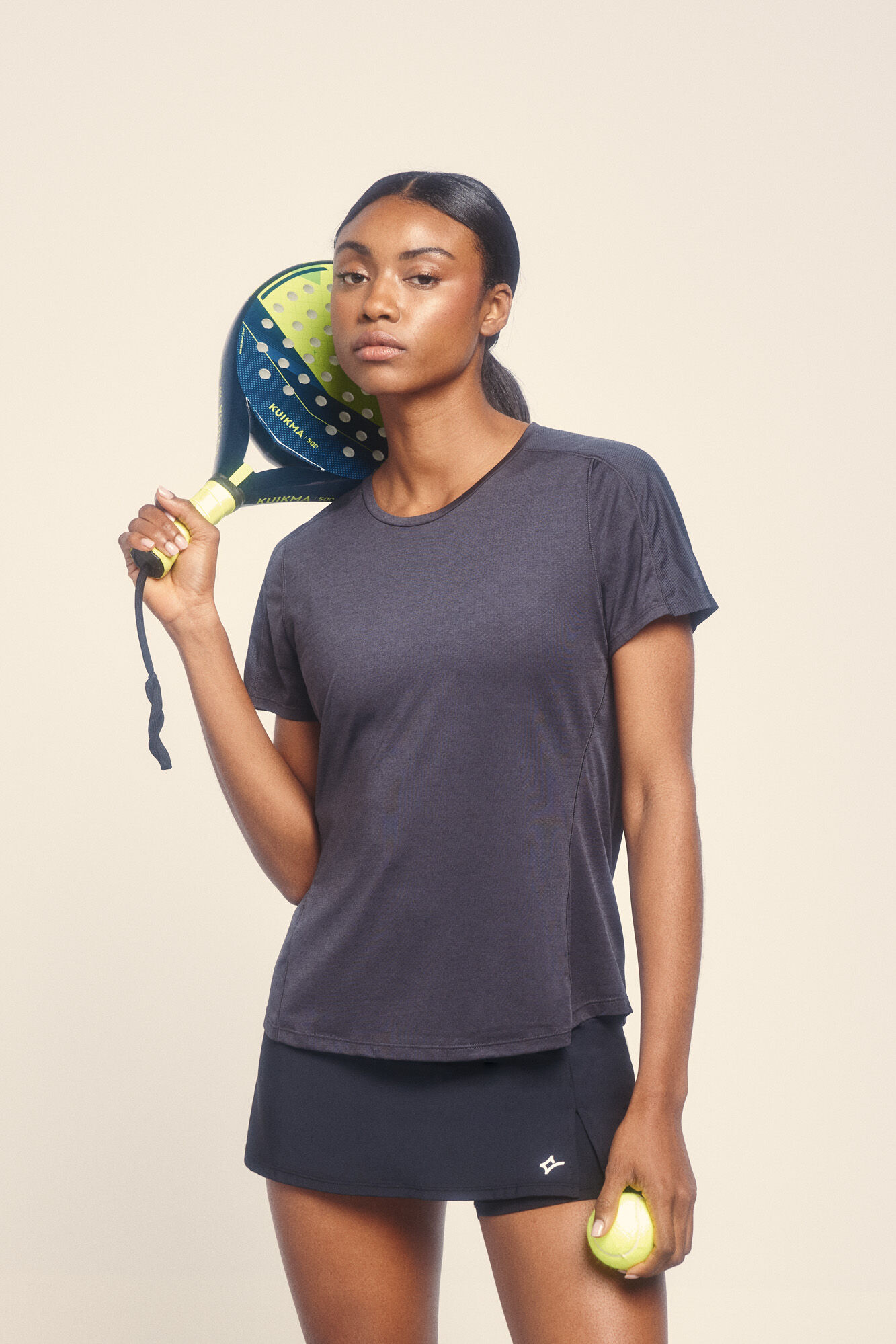 Dash and Stars Playera negra ultraligera 