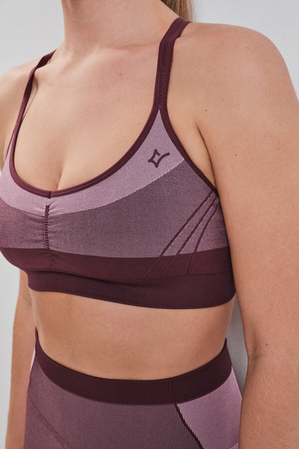 Dash and Stars Brasier deportivo SEAMLESS COMFORT rosa rosa