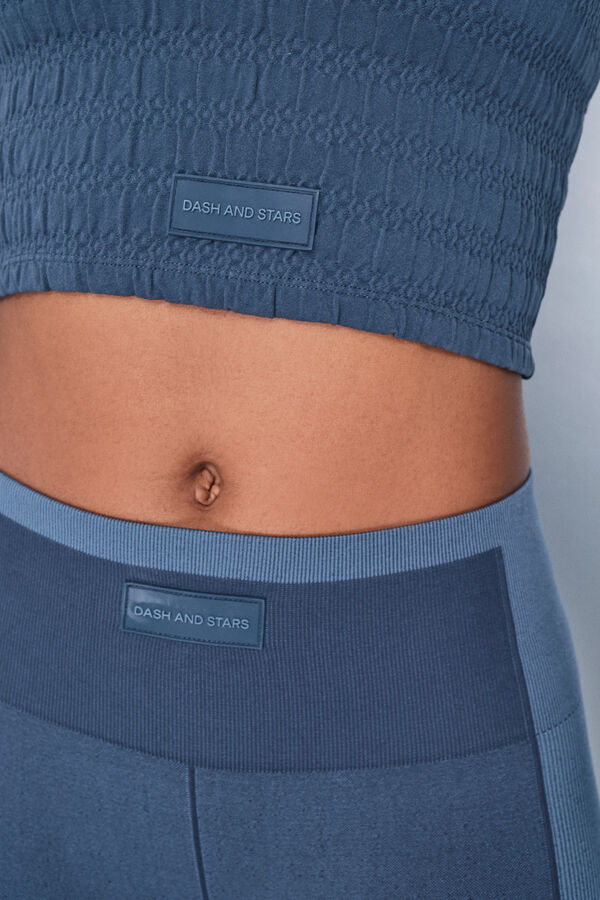 Dash and Stars Brasier deportivo azul Smock SEAMLESS COMFORT azul
