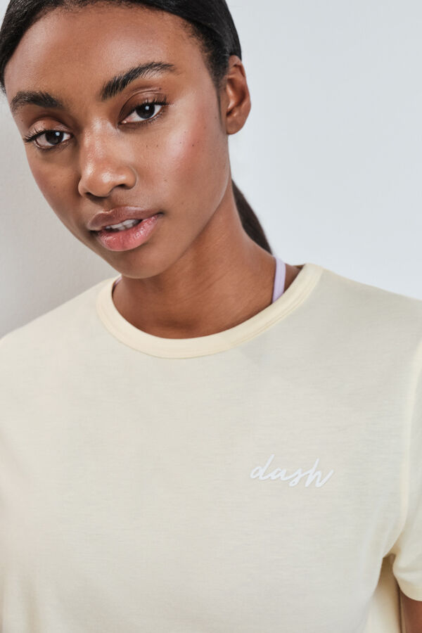 Dash and Stars Playera manga corta extra suave amarilla amarillo