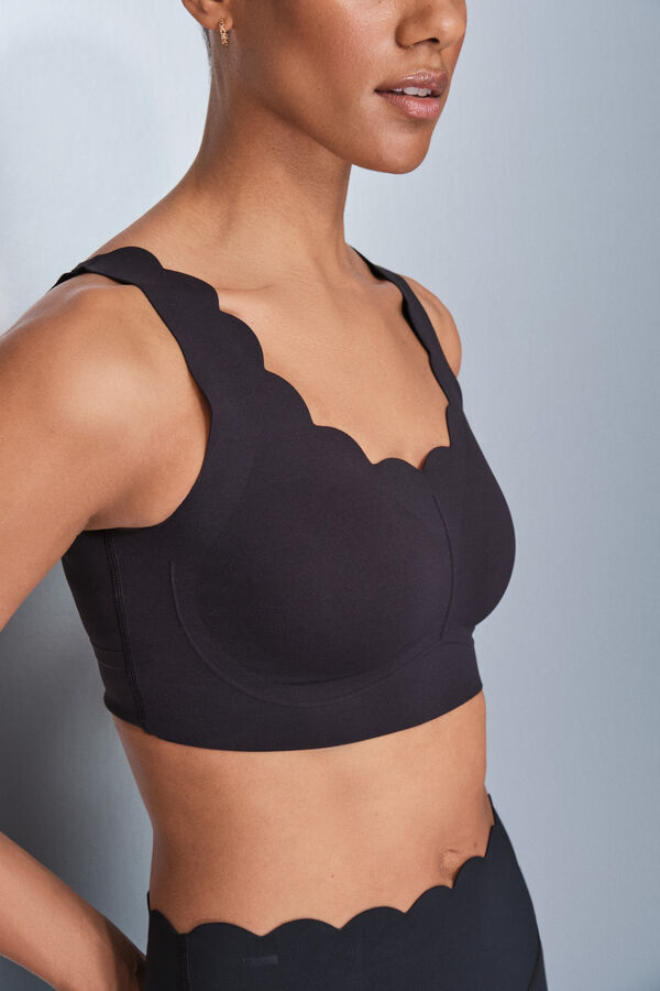 Dash and Stars Brasier deportivo negro COMPRESIVO negro