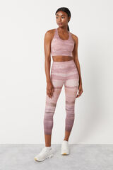 Dash and Stars Leggings crop sunset 4D Stretch marrón