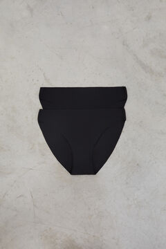 Dash and Stars Pack de 2 panties clásica negras cortadas a láser negro