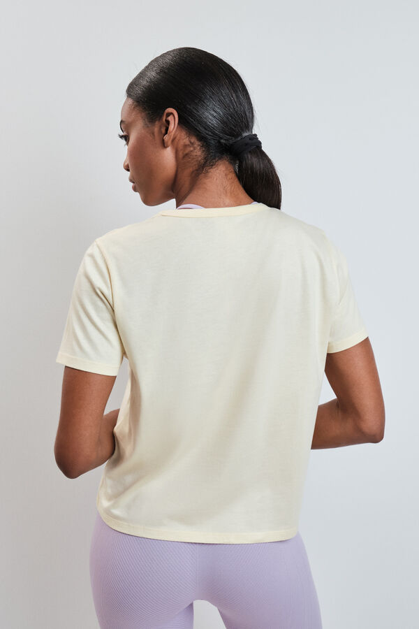 Dash and Stars Playera manga corta extra suave amarilla amarillo