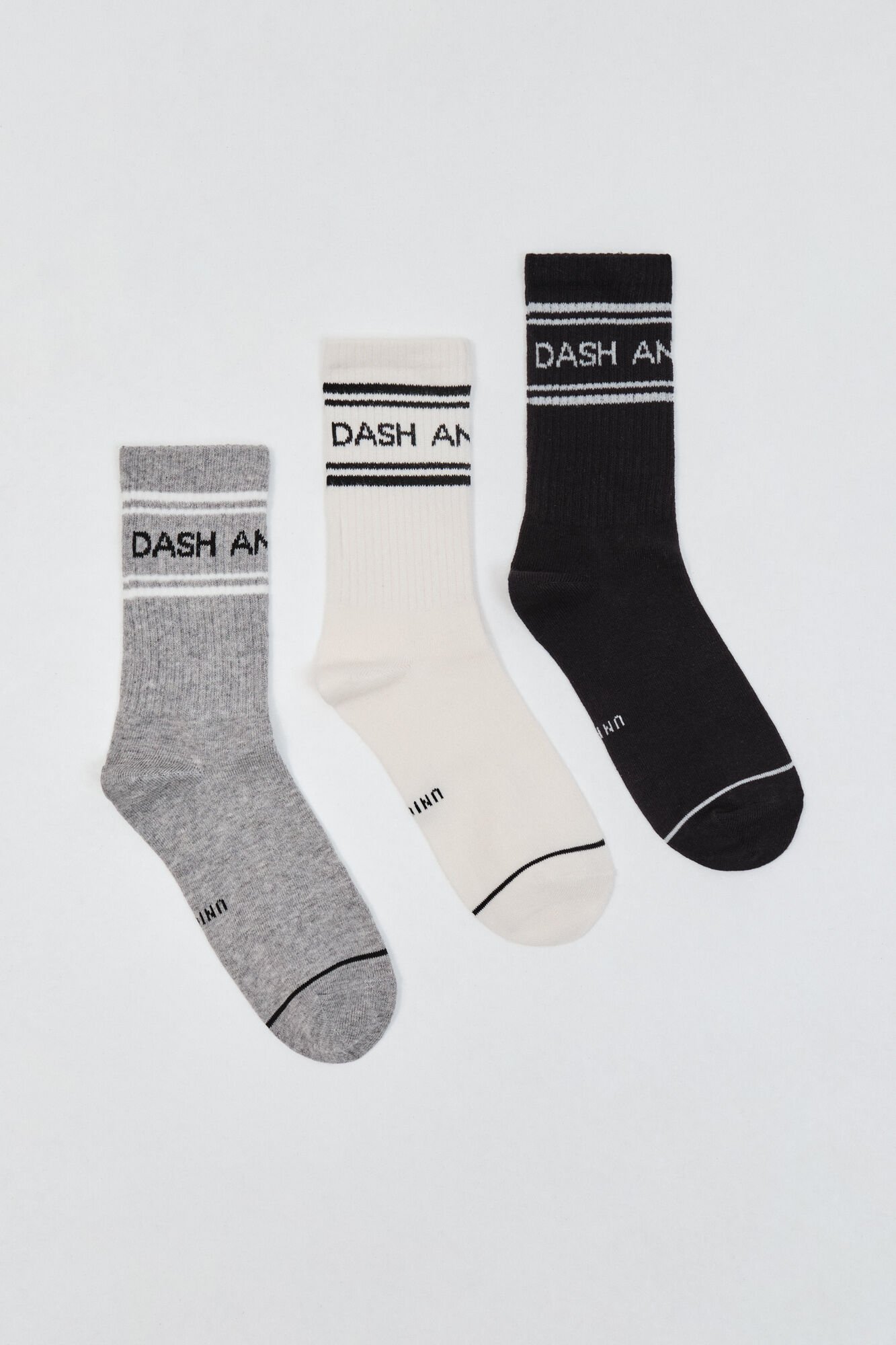 Dash and Stars Pack 3 calcetines medios de algod&oacute;n