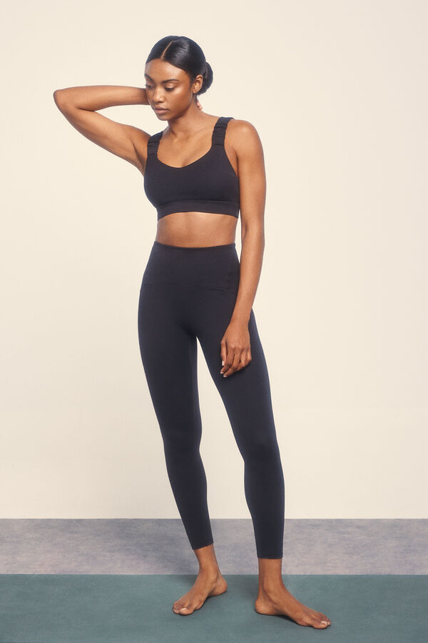 Dash and Stars Leggings SOFT MOVE crop negro negro