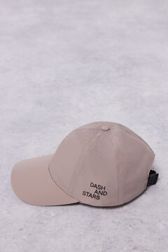 Dash and Stars Gorra técnica ultraligera marrón nude