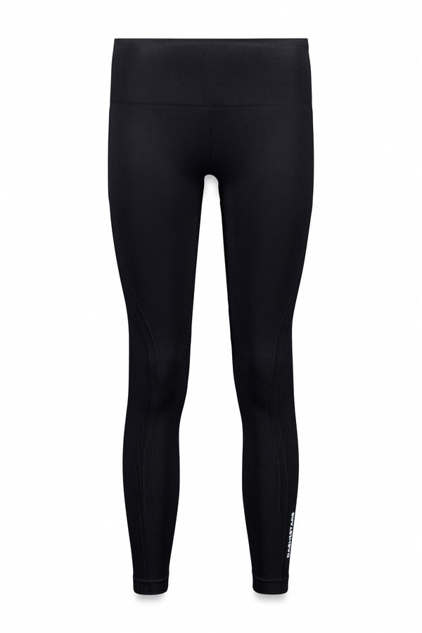 Dash and Stars Pantal&oacute;n legging negros tobilleros SIN COSTURAS COMFORT negro