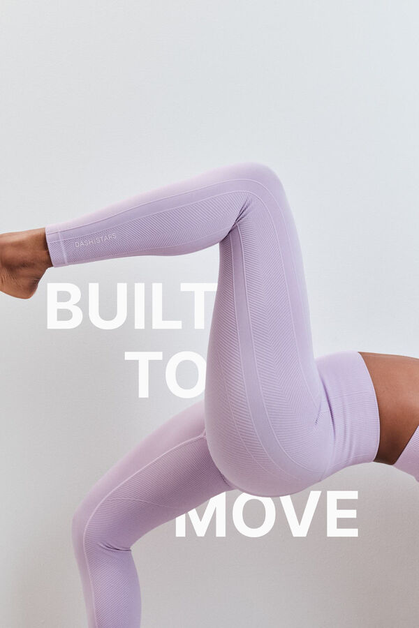 Dash and Stars Legging largo SEAMLESS COMFORT lila morado/lila