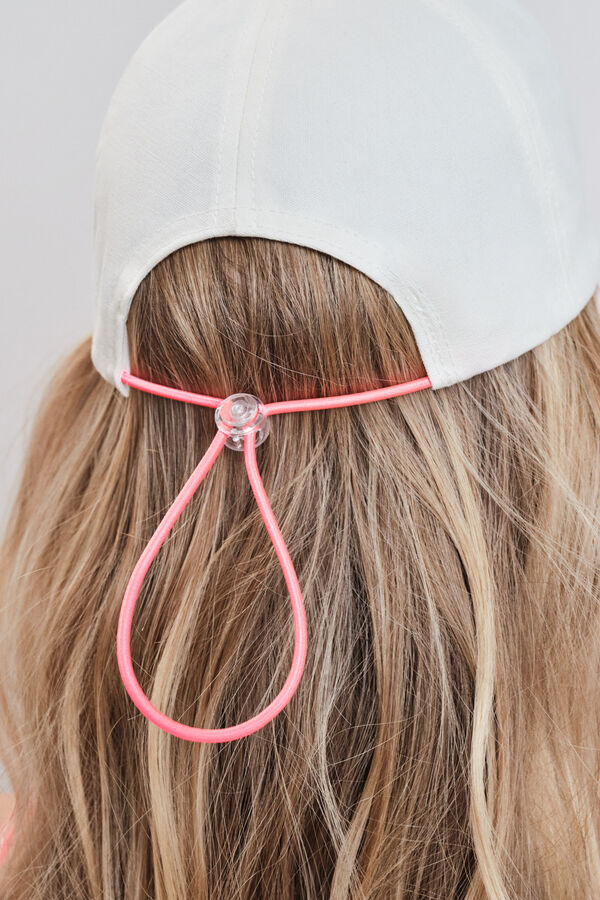 Dash and Stars Gorra t&eacute;cnica con logo blanca blanco