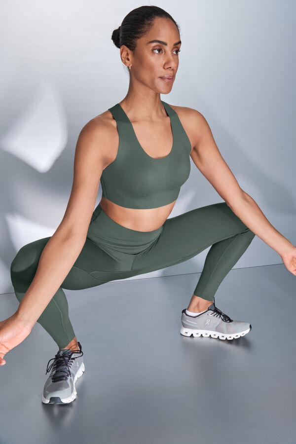 Dash and Stars Pantalón legging largos verdes COMPRESSIVE verde