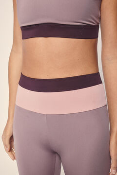 Dash and Stars Leggings 4D STRETCH block rosa rosa