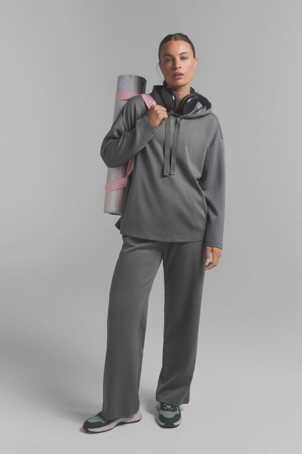 Dash and Stars Sudadera capucha suave kaki. Special collab @ffitcoco beige