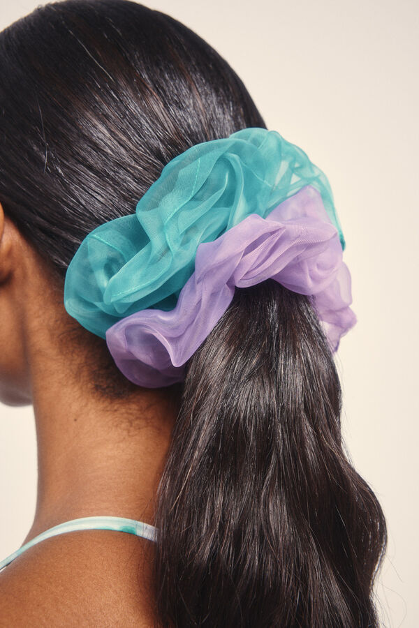 Dash and Stars Pack 2 gomas de pelo morado/lila