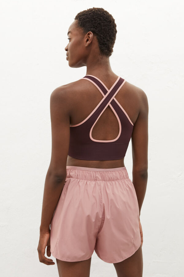 Dash and Stars Top deportivo reversible rosa rosa
