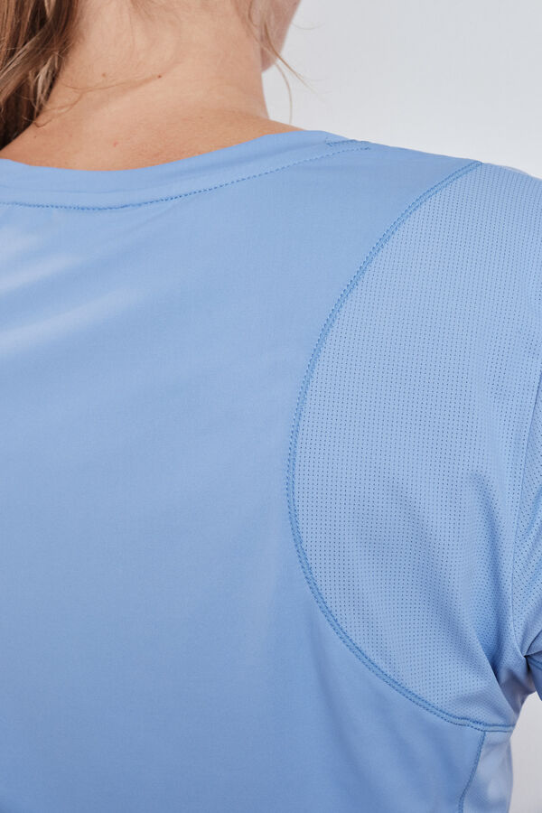 Dash and Stars Playera manga corta estampado azul azul