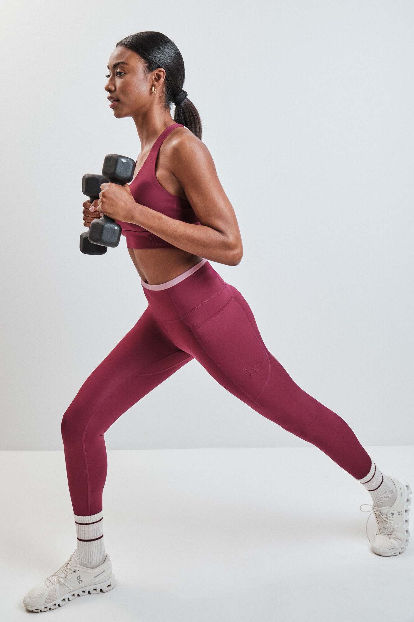 Dash and Stars Leggings 4D STRETCH vino