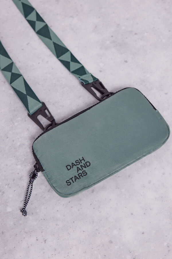 Dash and Stars Funda porta móvil verde verde