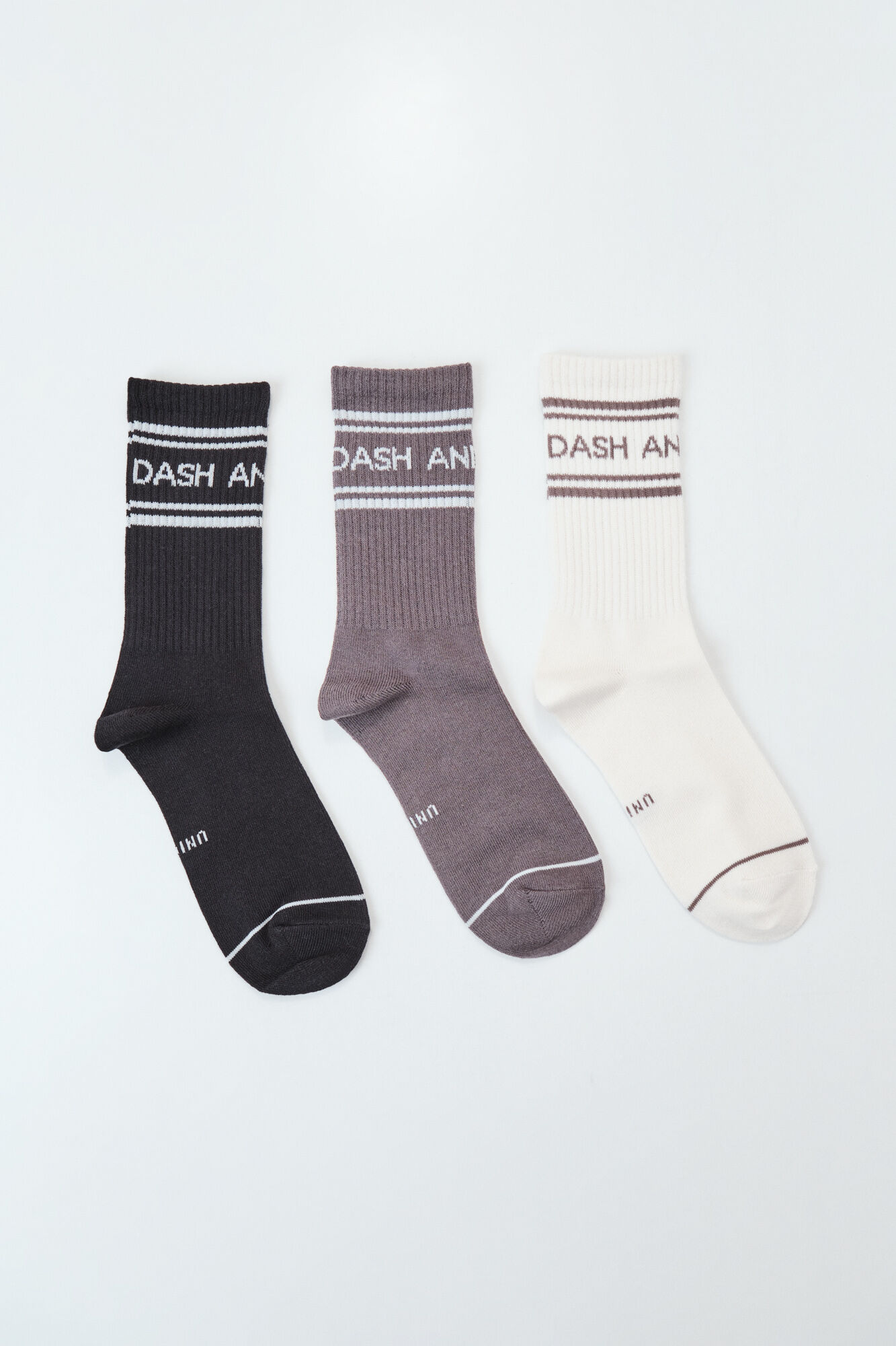 Dash and Stars Pack 3 calcetines medios de algod&oacute;n