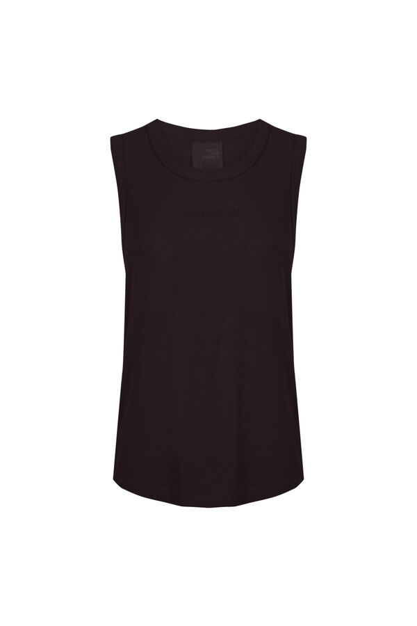 Dash and Stars Playera sin mangas rib negra negro