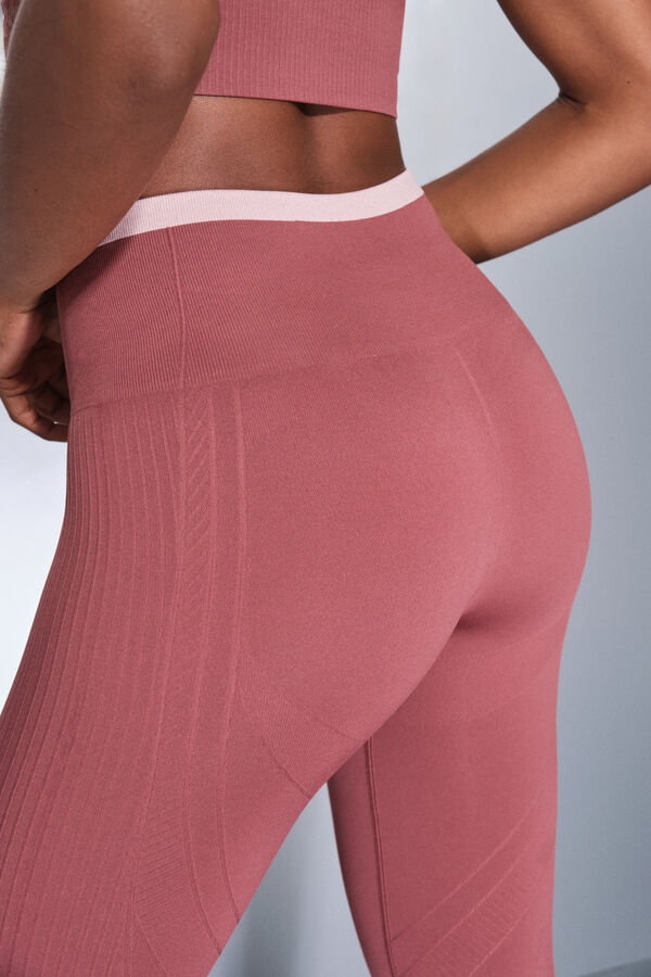 Dash and Stars Pantal&oacute;n legging largos rosas SEAMLESS COMFORT rosa