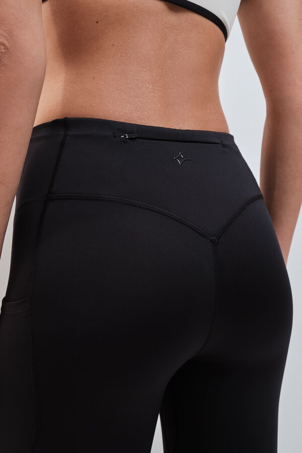 Dash and Stars Legging crop 4D STRETCH negro negro