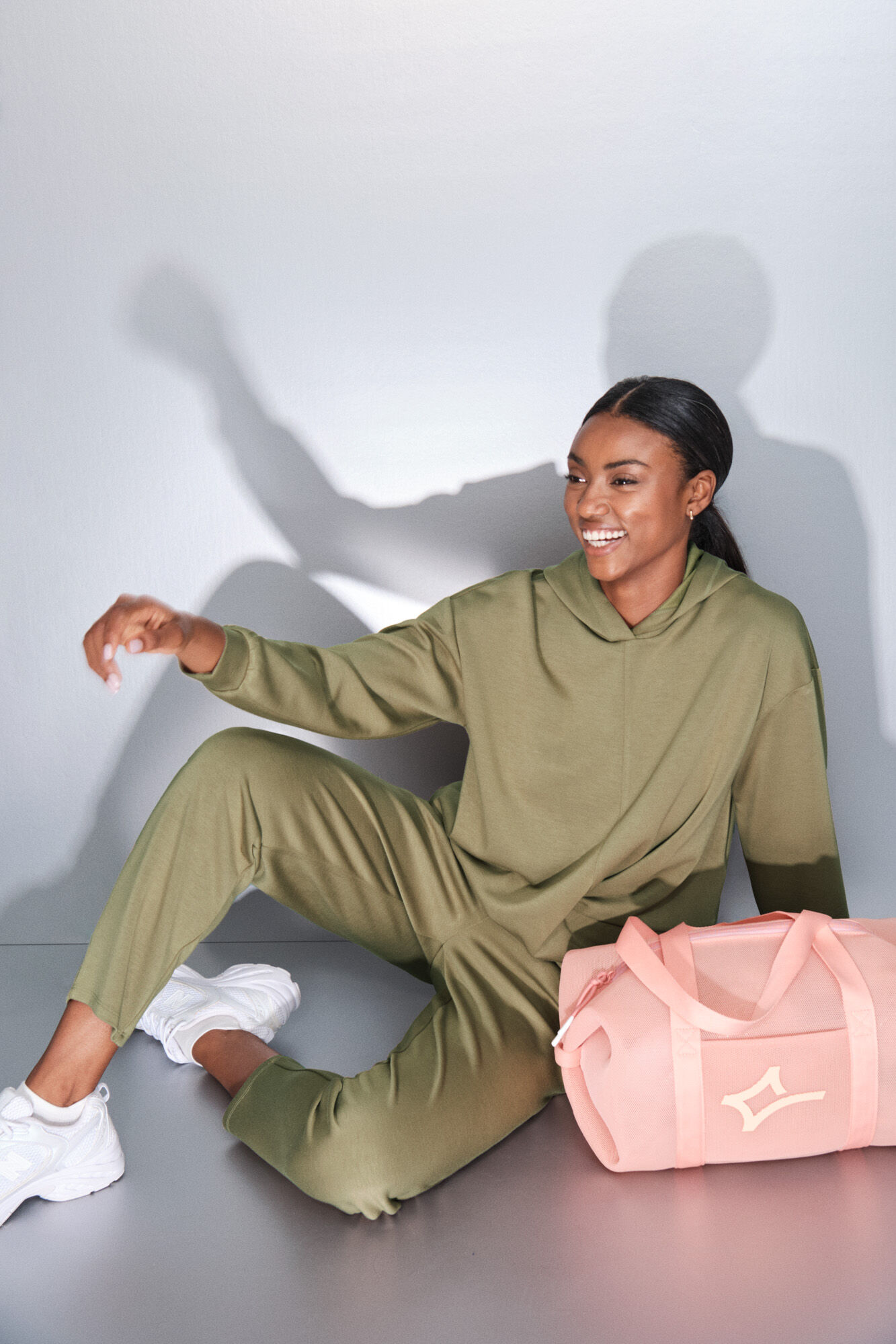 Dash and Stars Sudadera sudadera caqui