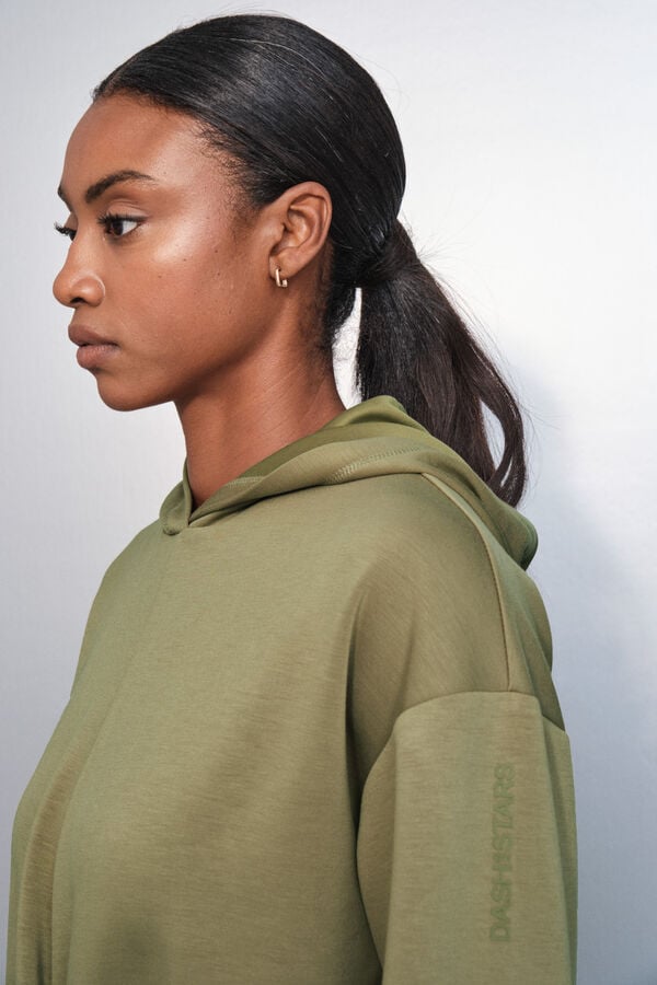 Dash and Stars Sudadera sudadera caqui beige