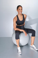 Dash and Stars Pantalón legging Capri COMPRESSIVE negros negro