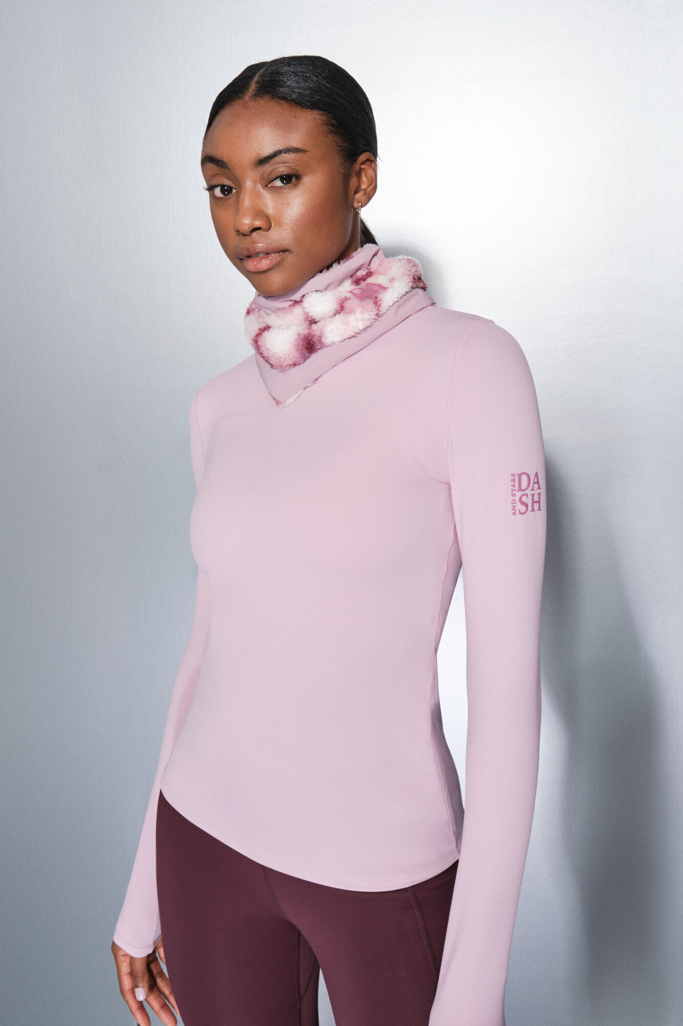 Dash and Stars Bandana polar rosa