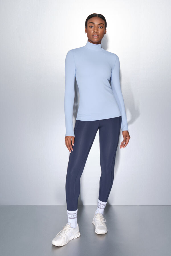 Dash and Stars Playera de manga larga azul beb&eacute; azul