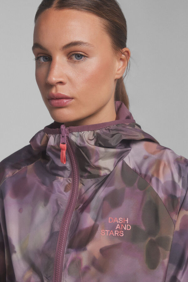 Dash and Stars Chaqueta reversible water-repellent beige