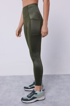 Dash and Stars Leggings SOFT MOVE crop verde beige