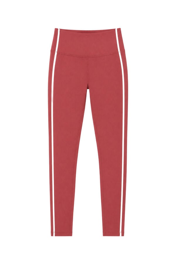 Dash and Stars Leggings largos 4D STRETCH burgundy p&uacute;rpura