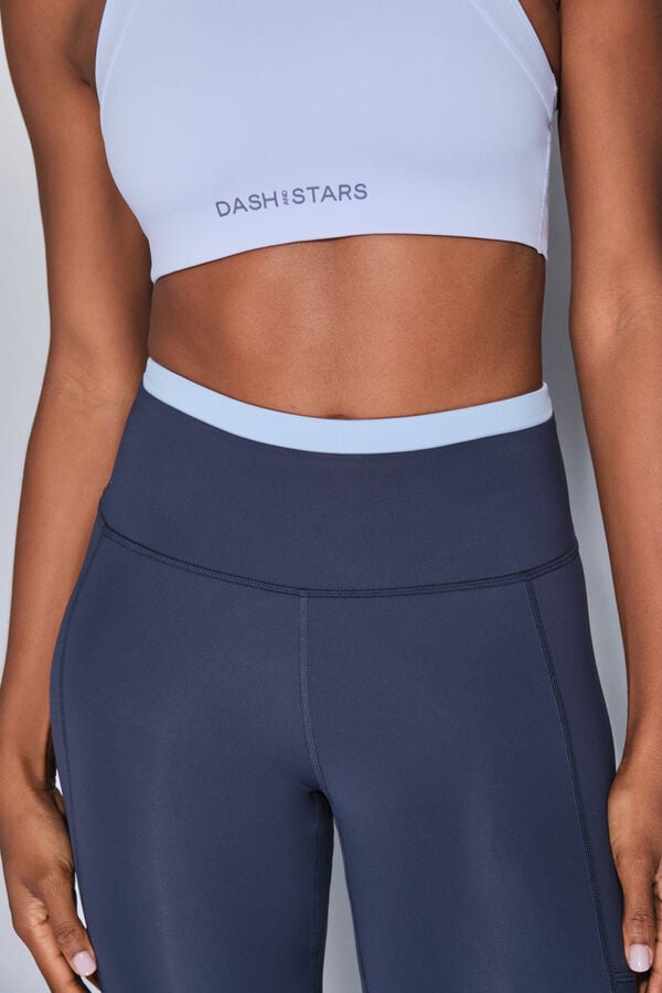 Dash and Stars Pantal&oacute;n legging THERMAL azul marino azul