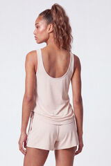 Dash and Stars Playera sin mangas beige beige