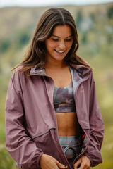 Dash and Stars Chaqueta reversible water-repellent beige