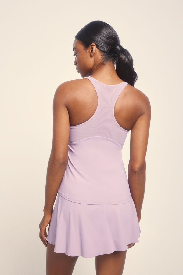 Dash and Stars Camiseta sin mangas entallada lila morado/lila