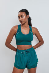 Dash and Stars Brasier deportivo 4D Stretch reversible verde verde