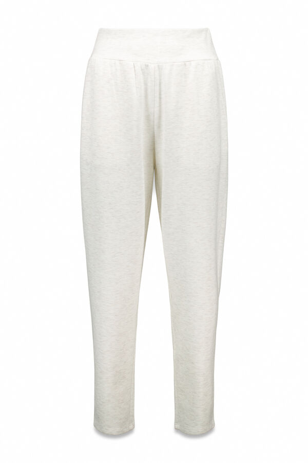 Dash and Stars Pantalón jogger blanco beige