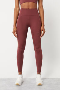 Dash and Stars Leggings granate 4D Stretch púrpura