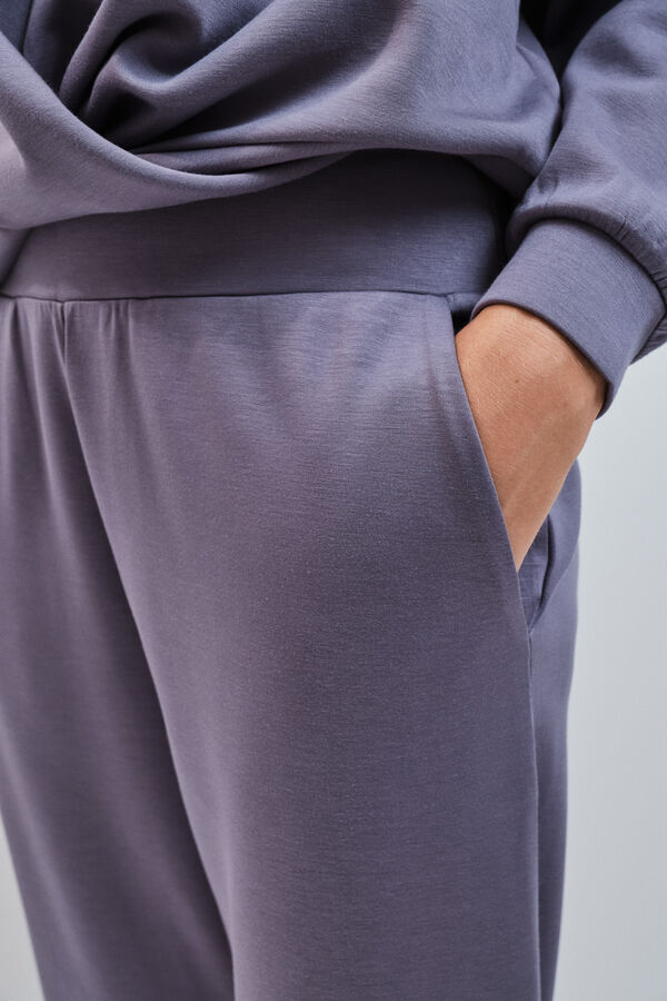 Dash and Stars Pantal&oacute;n jogger de tacto suave azul azul