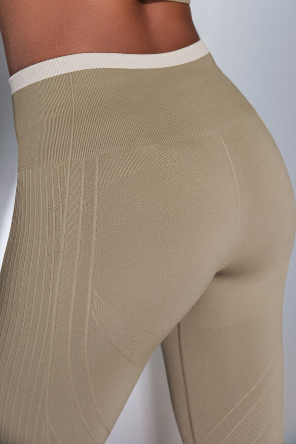 Dash and Stars Pantal&oacute;n legging largos color caqui SEAMLESS COMFORT verde